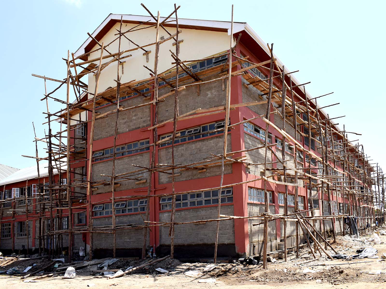 Ebenfalls Januar 2025: Gerüstbau in Kenia