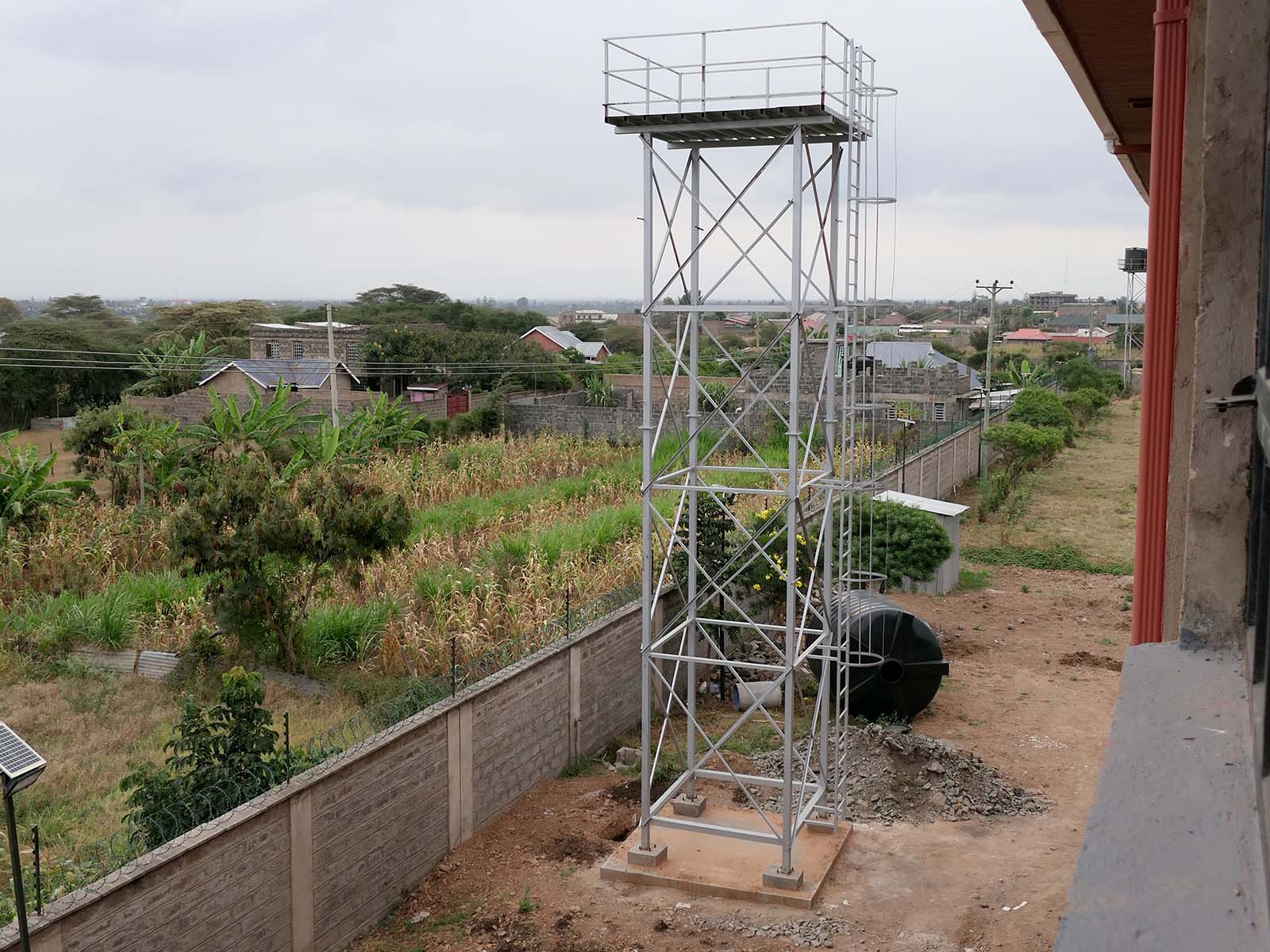Der Wasserturm in Vorbereitung